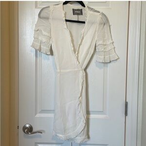 Reformation Silk Wrap Dress